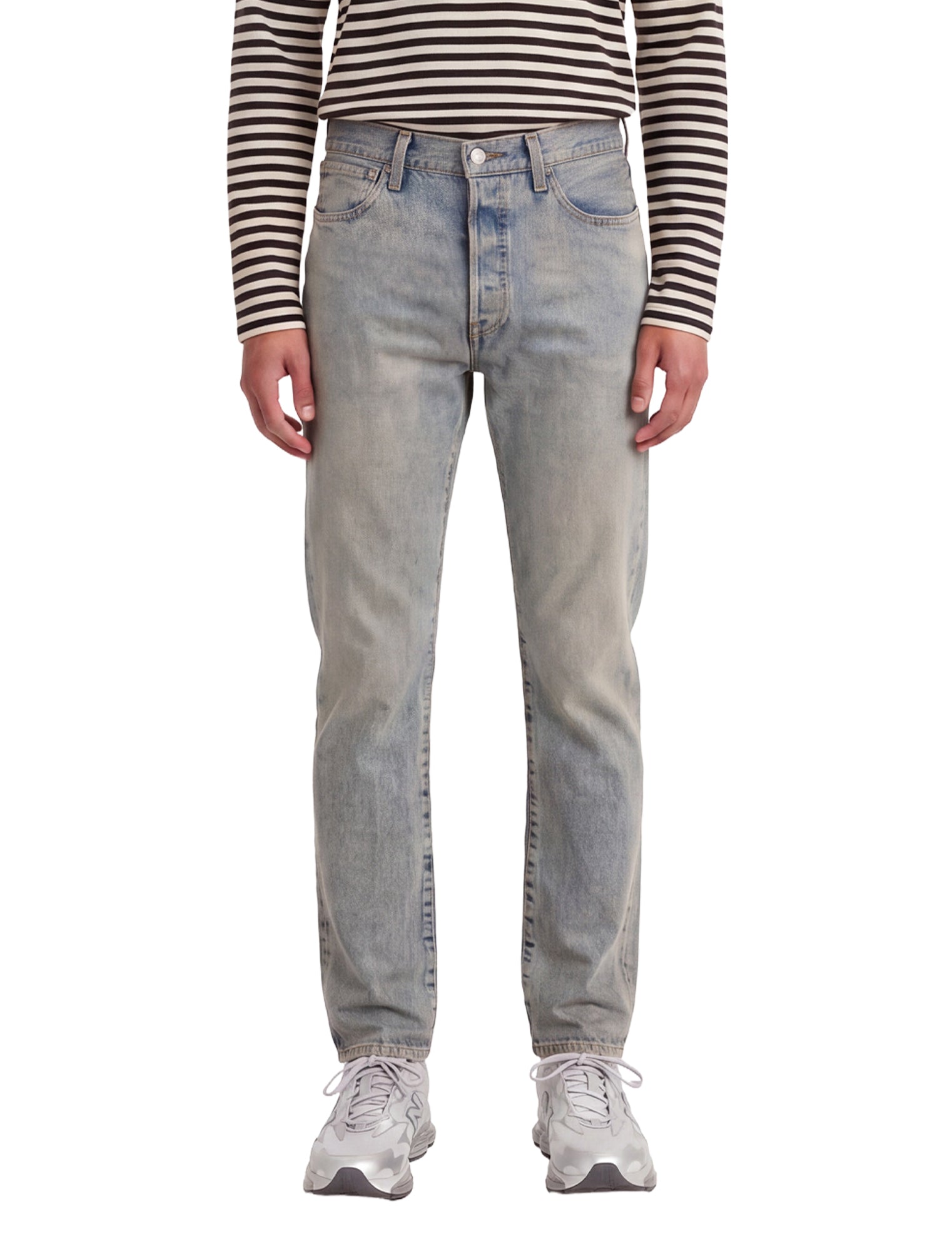 Jeans a gamba dritta 501 in celeste 