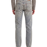 Jeans a gamba dritta 501 in celeste 