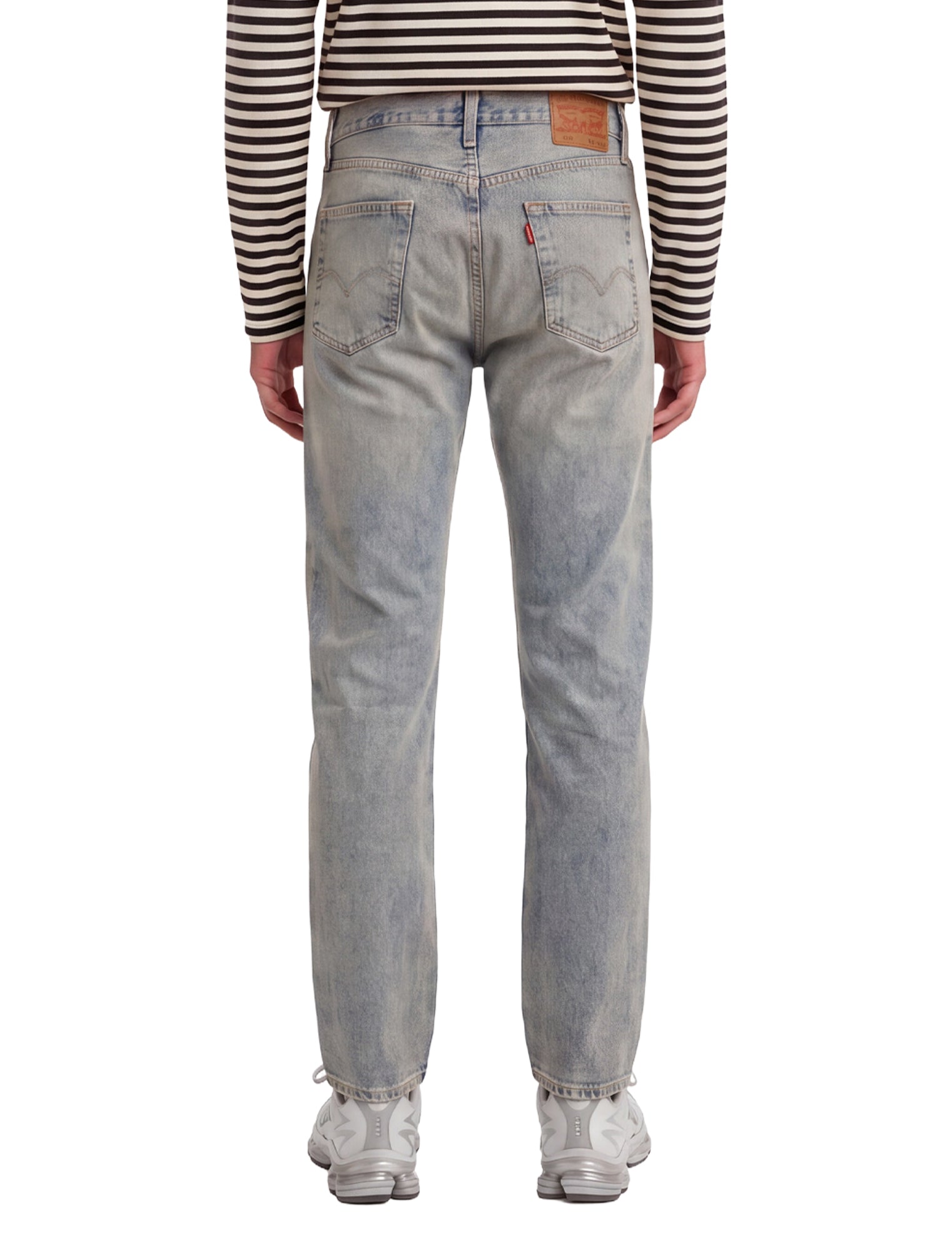 Jeans a gamba dritta 501 in celeste 