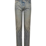 Jeans a gamba dritta 501 in celeste 