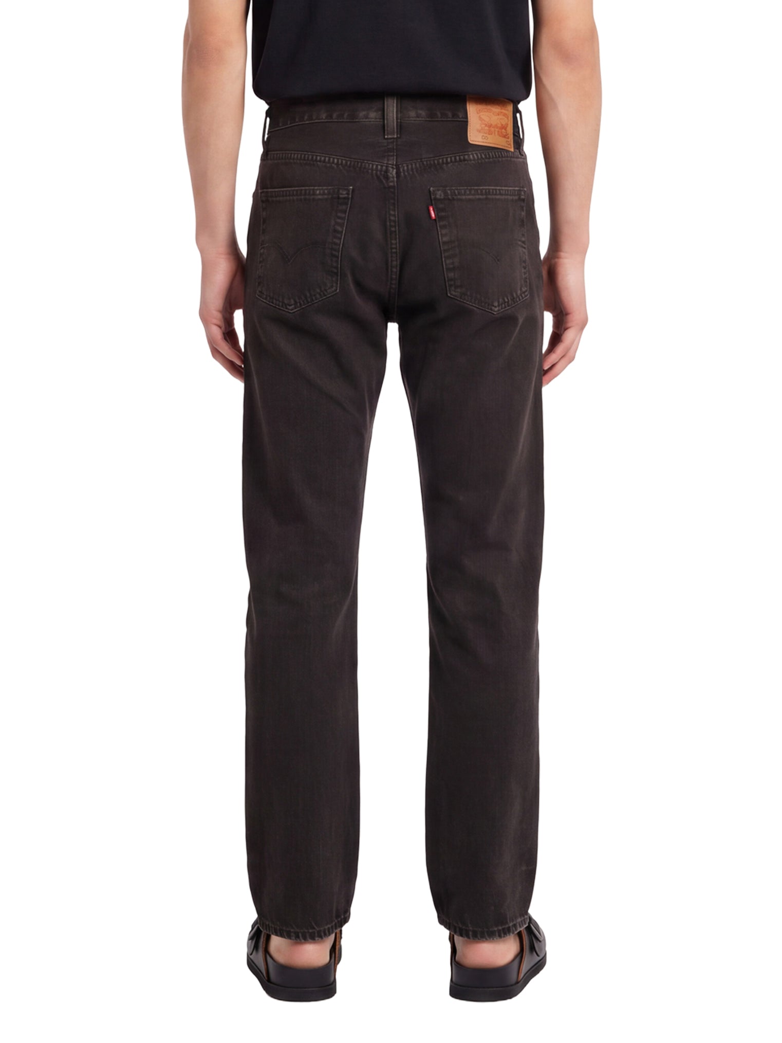 Jeans a gamba dritta 501 in marrone 