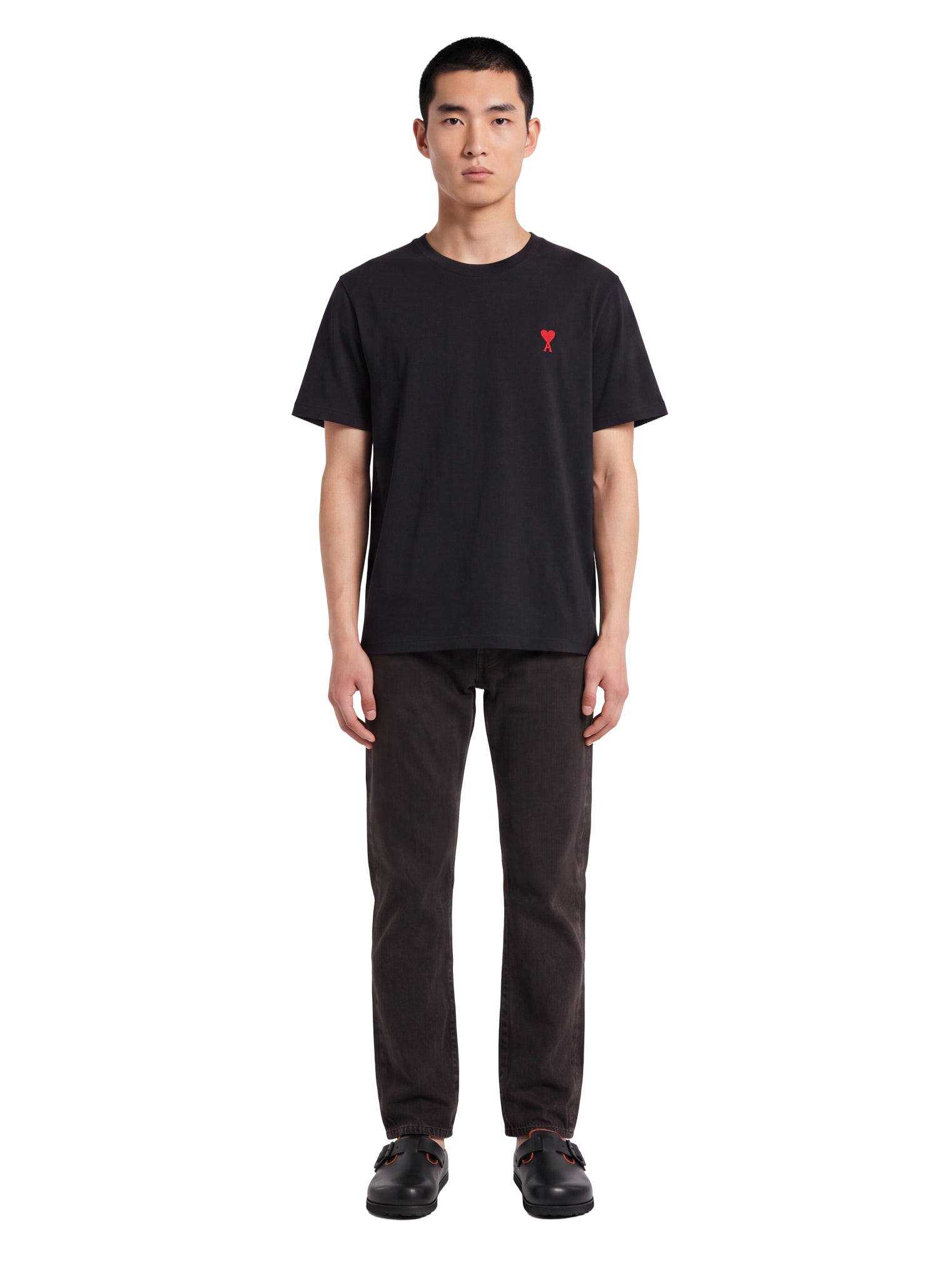 Jeans a gamba dritta 501 in marrone 