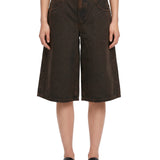 Bermuda Super Baggy Jort in marrone 