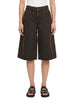 Super Baggy Jort Bermuda in brown