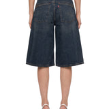 Bermuda Super Baggy Jort in blu 