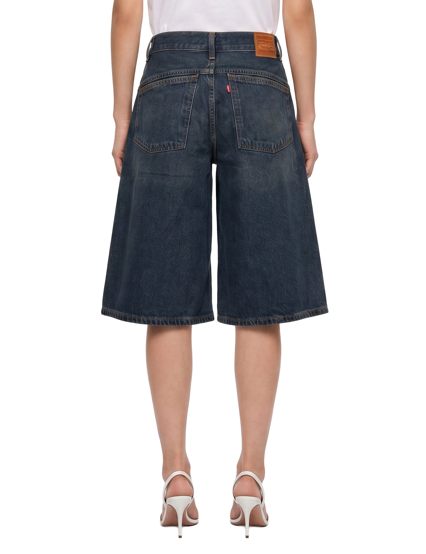 Bermuda Super Baggy Jort in blu 