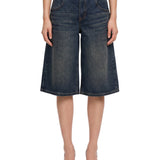 Bermuda Super Baggy Jort in blu 