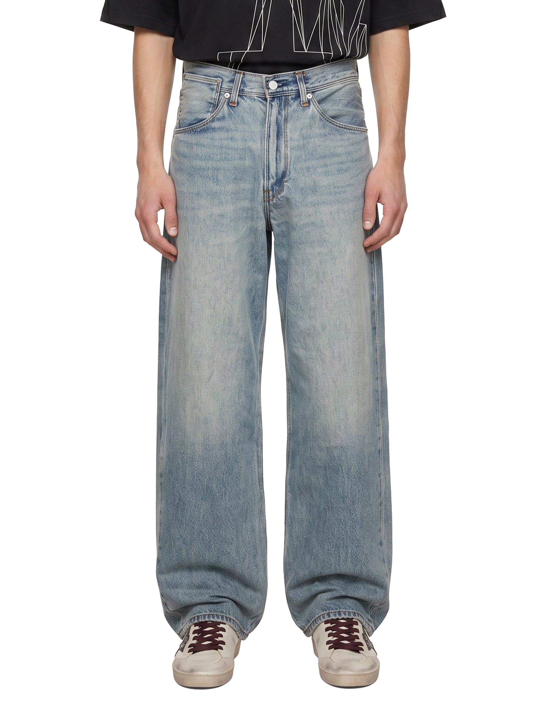 Jeans Twisted Baggy in blu 