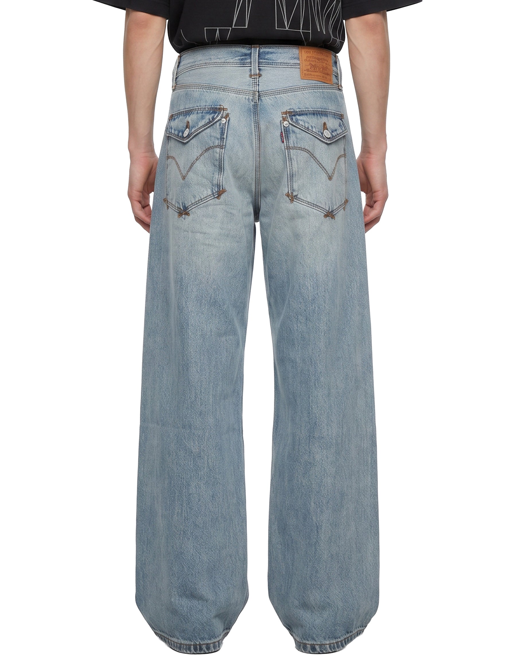 Jeans Twisted Baggy in blu 