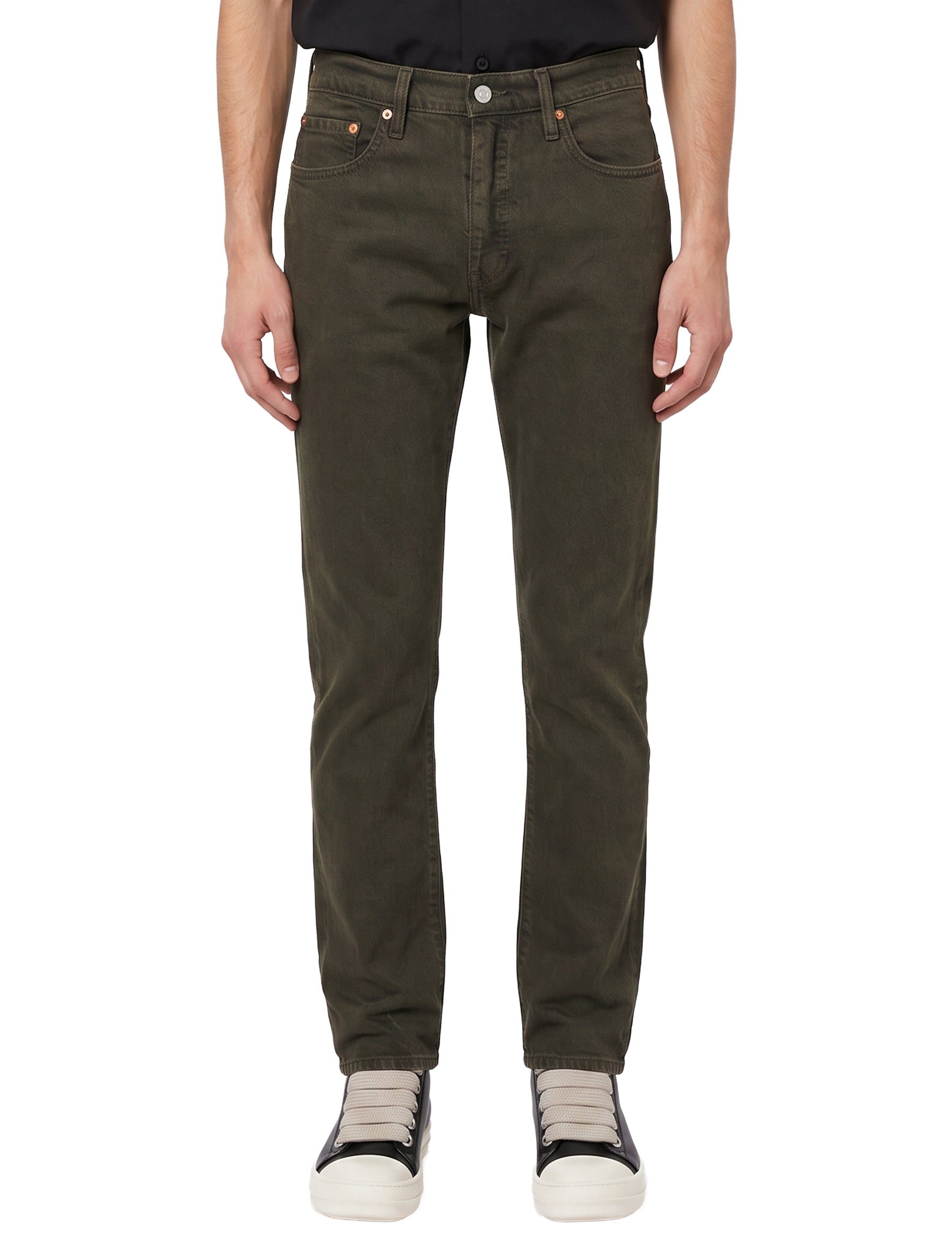 Jeans 502 Taper in marrone 