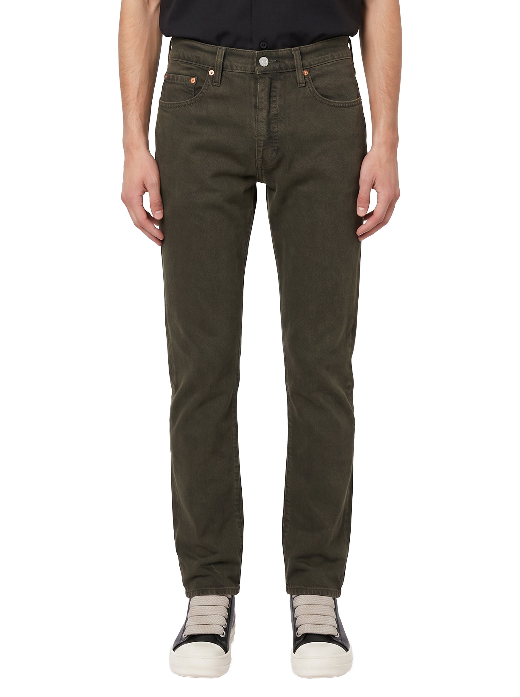 Jeans 502 Taper in marrone 