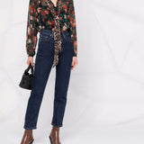 Jeans dritti 501 crop in blu 