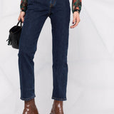 Jeans dritti 501 crop in blu 