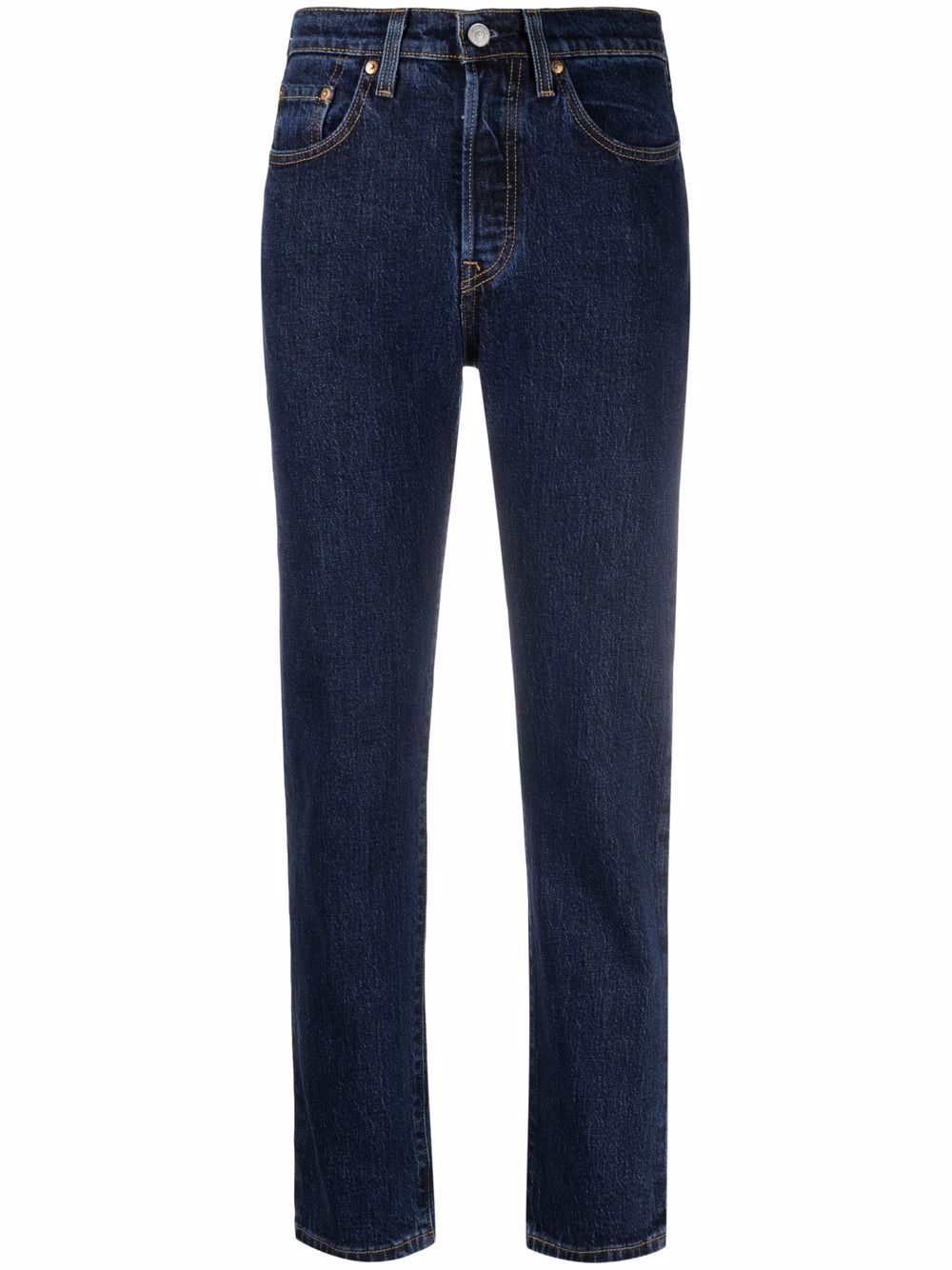 Jeans dritti 501 crop in blu 