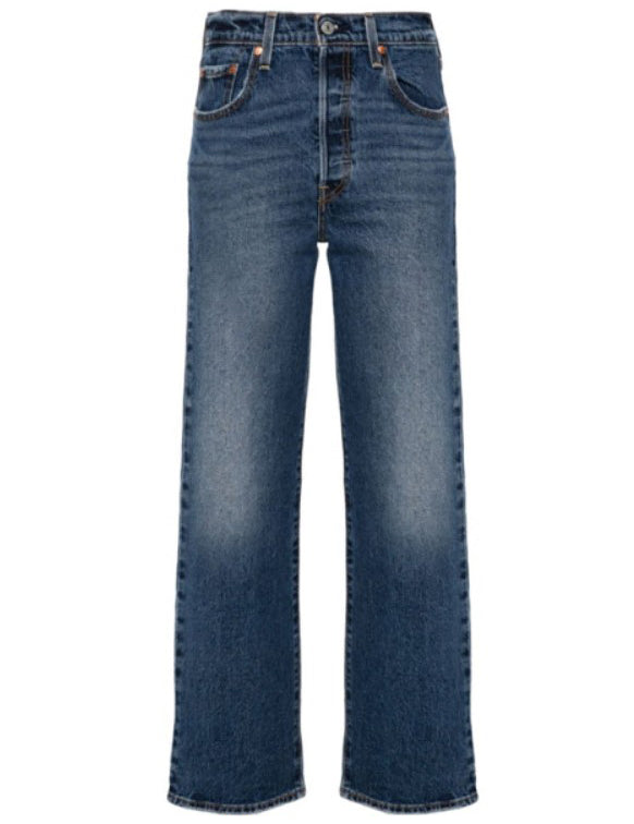 Jeans a gamba dritta robcage in blu 