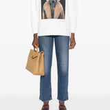 Jeans a gamba dritta robcage in blu 