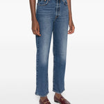 Jeans a gamba dritta robcage in blu 