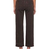 Jeans a gamba dritta Ribcage in marrone 
