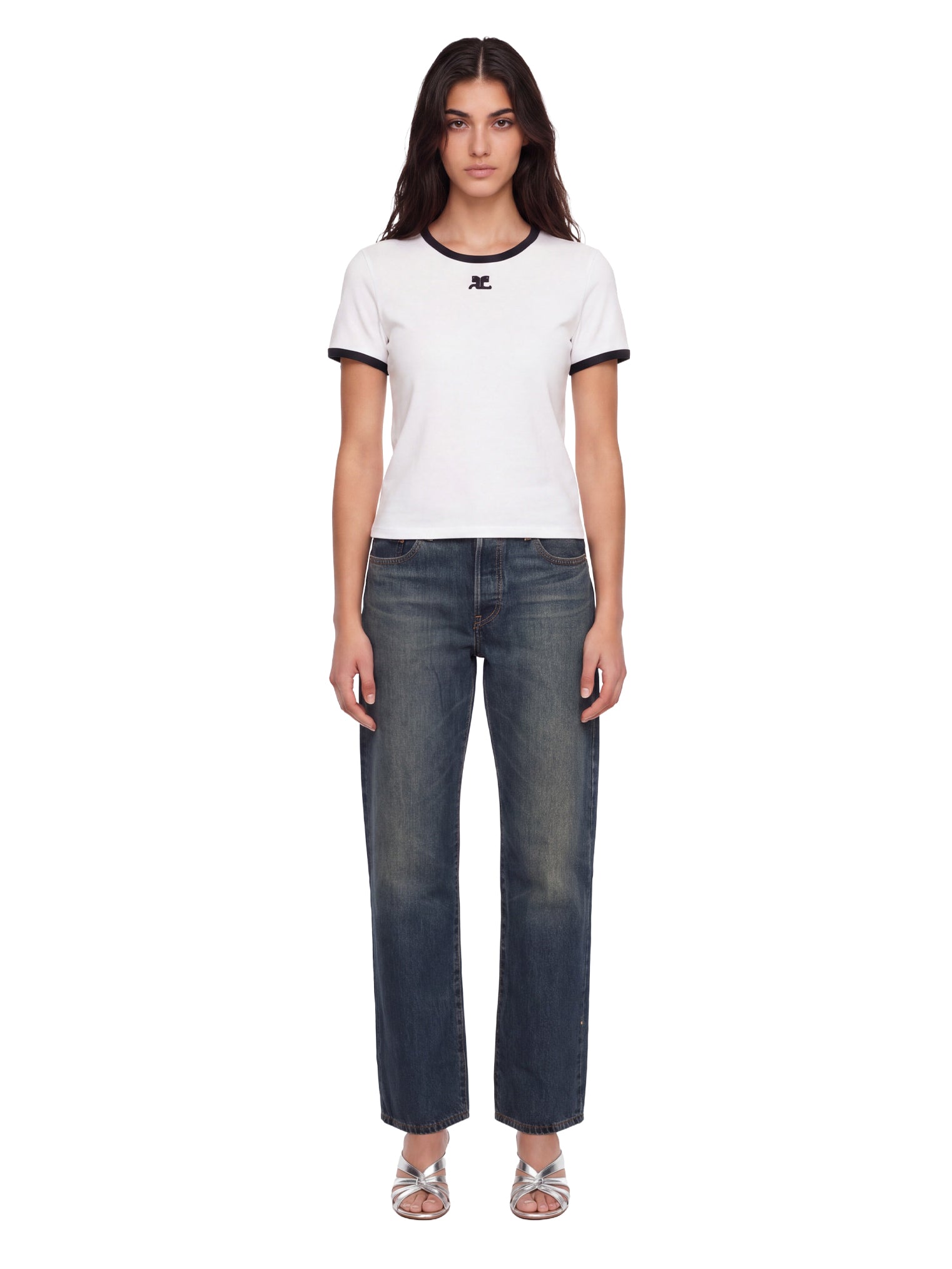 Jeans a gamba dritta 501 in blu 