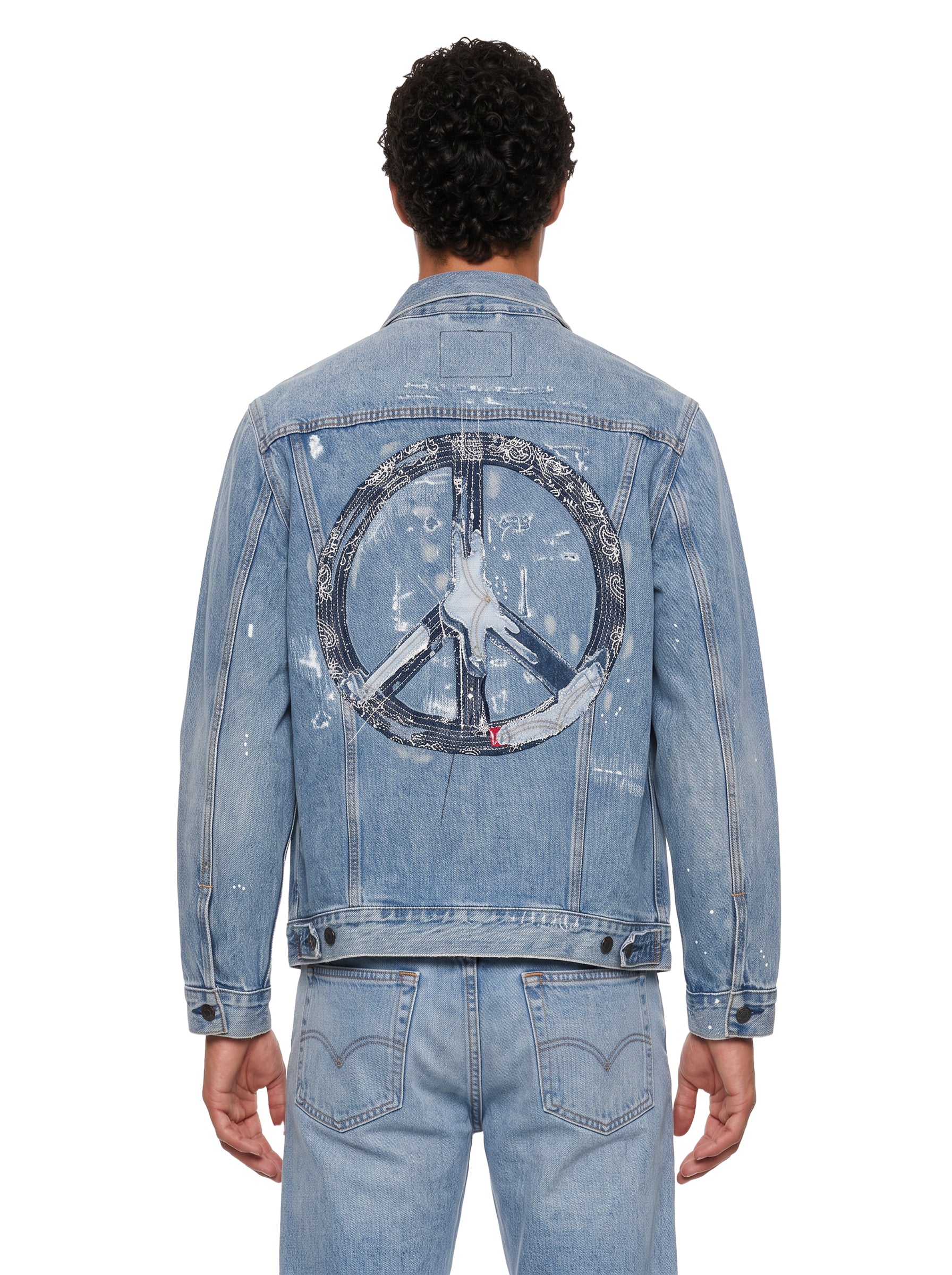 Giacca denim Trucker in blu 