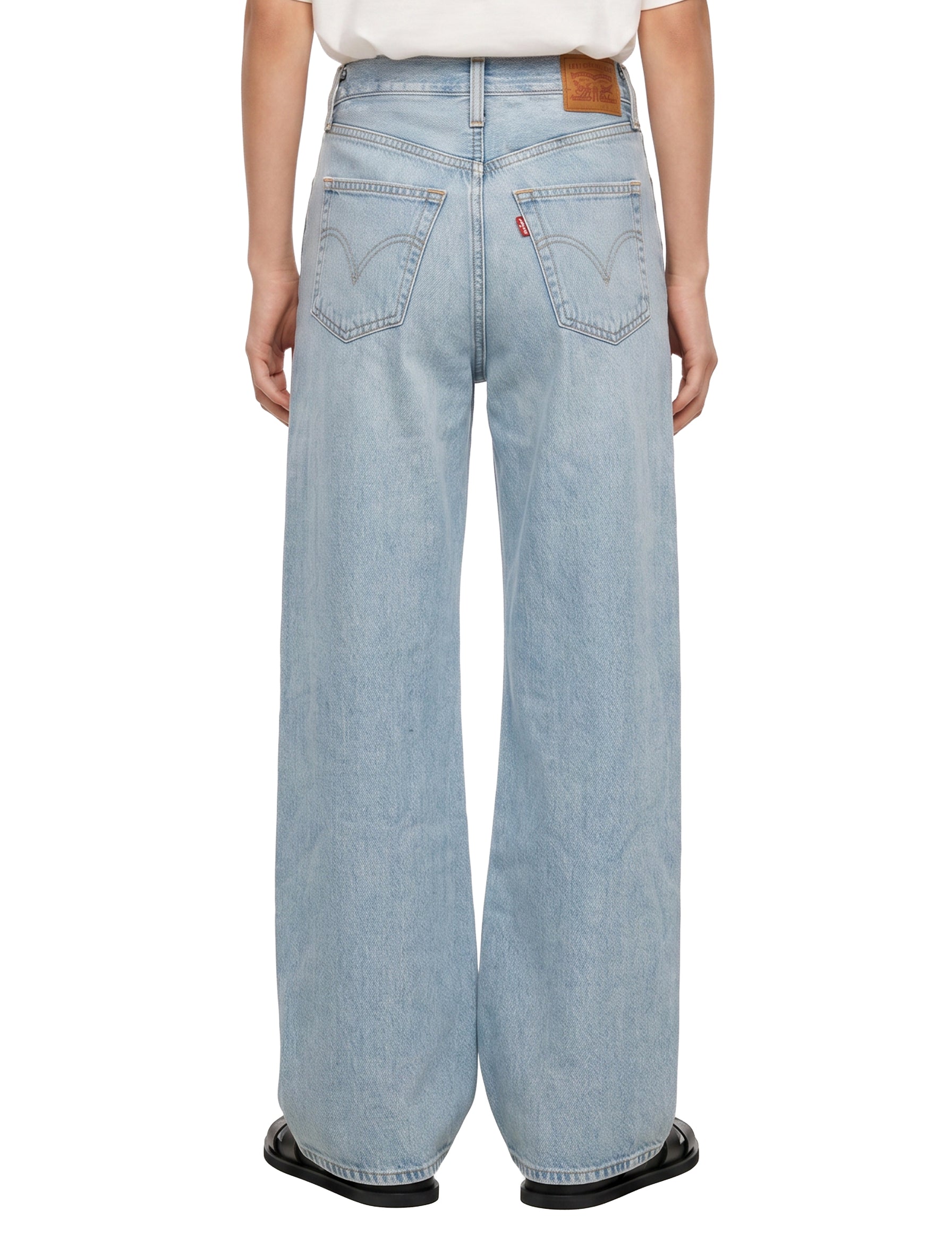 Jeans Ribcage wide leg h223 in blu 