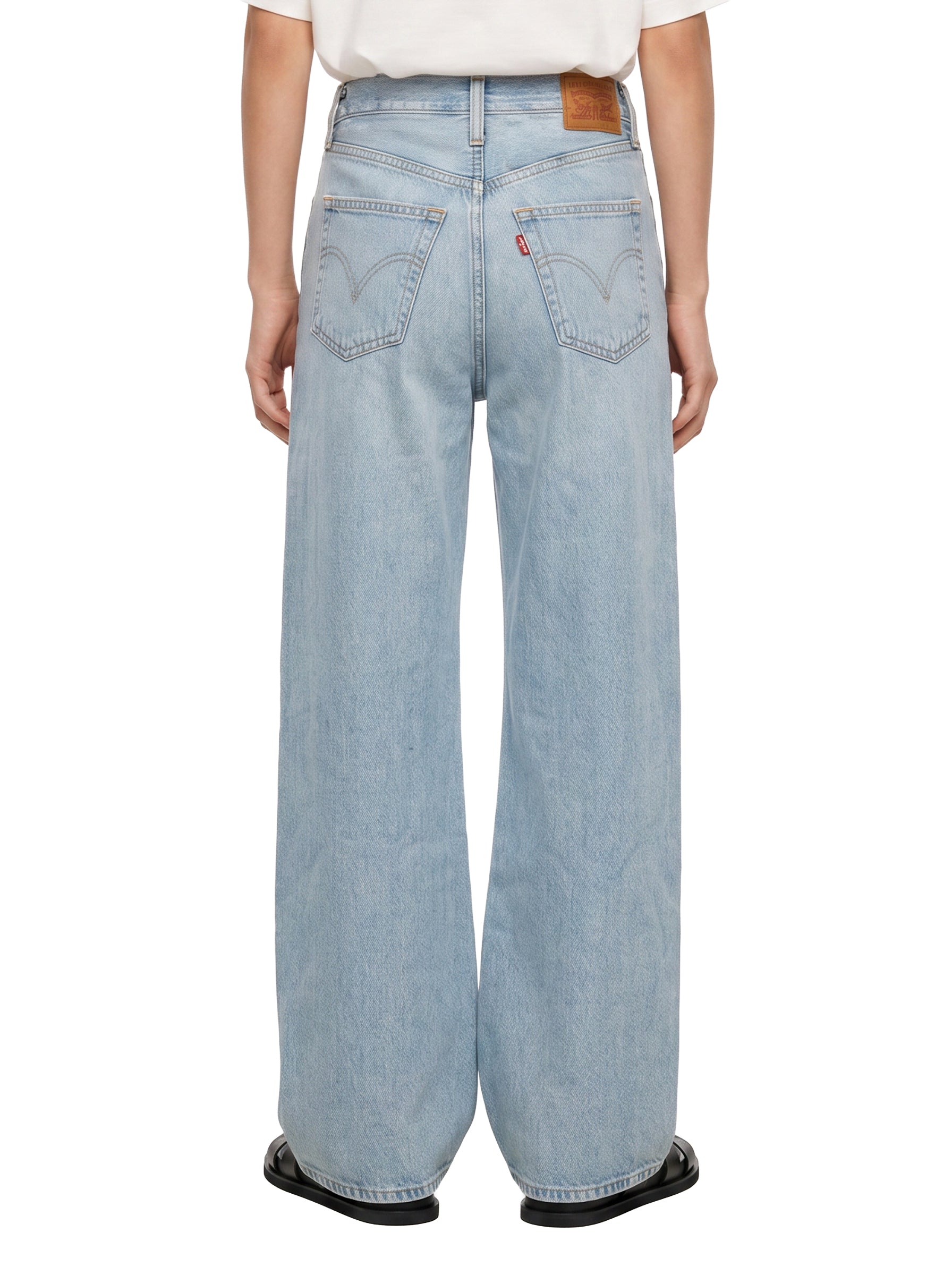 Jeans Ribcage wide leg h223 in blu 