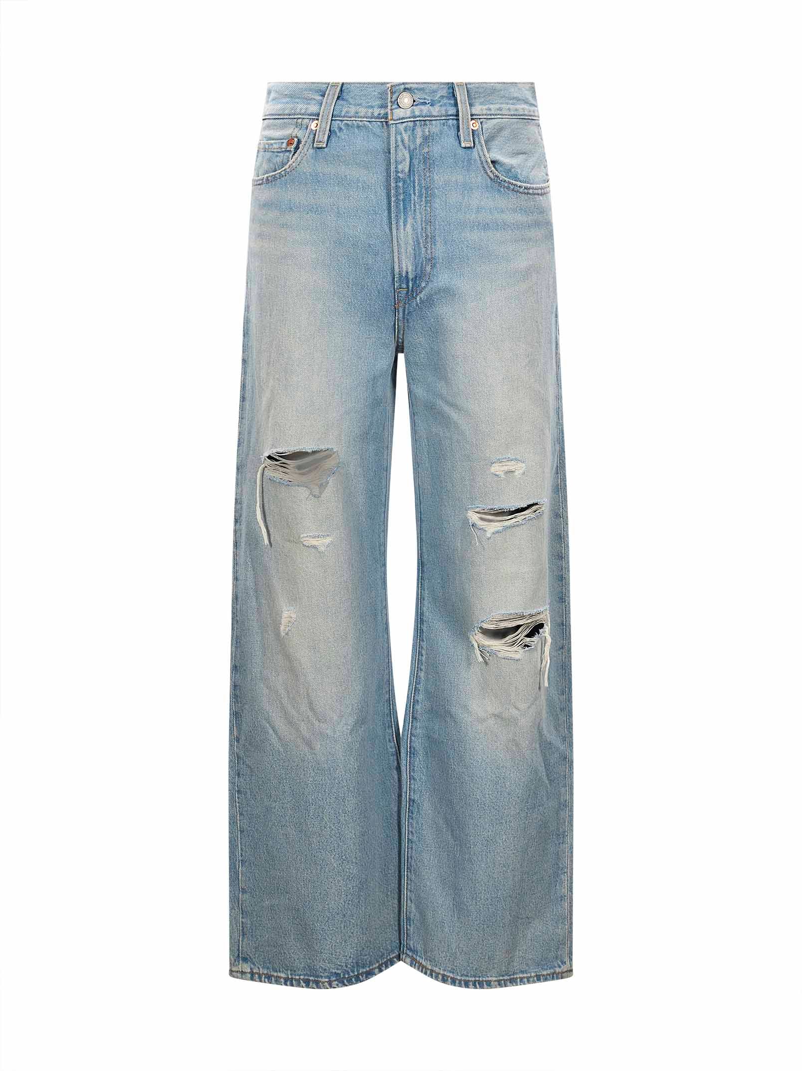 Jeans Ribcage wide leg h223 in blu 