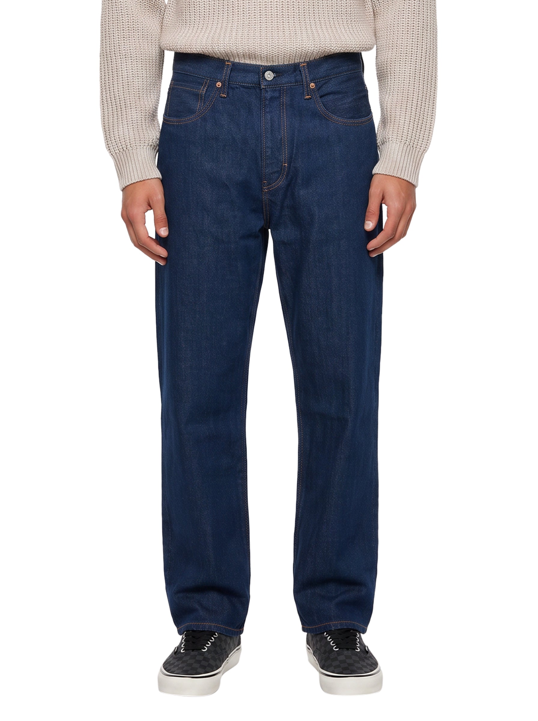 Jeans con vestibilita ampia Marker Loose in blu 