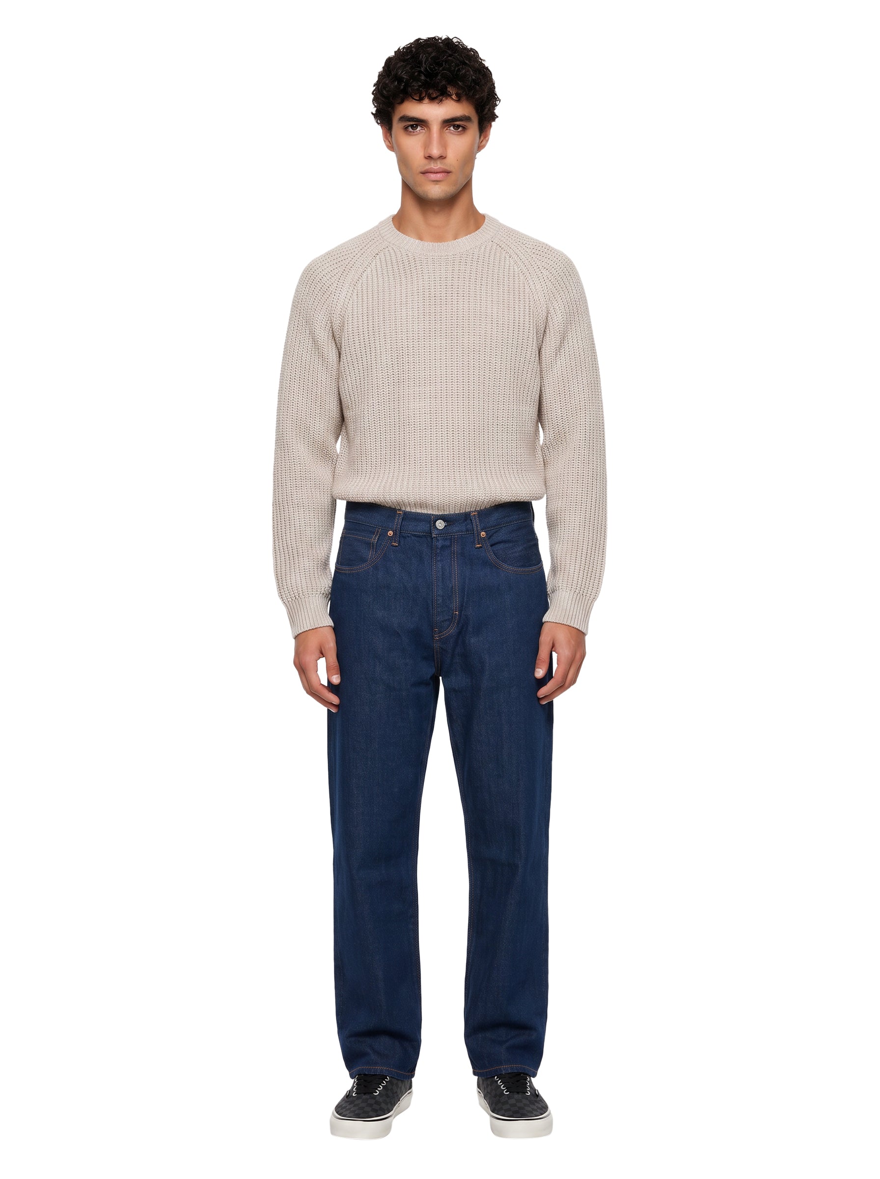 Jeans con vestibilita ampia Marker Loose in blu 