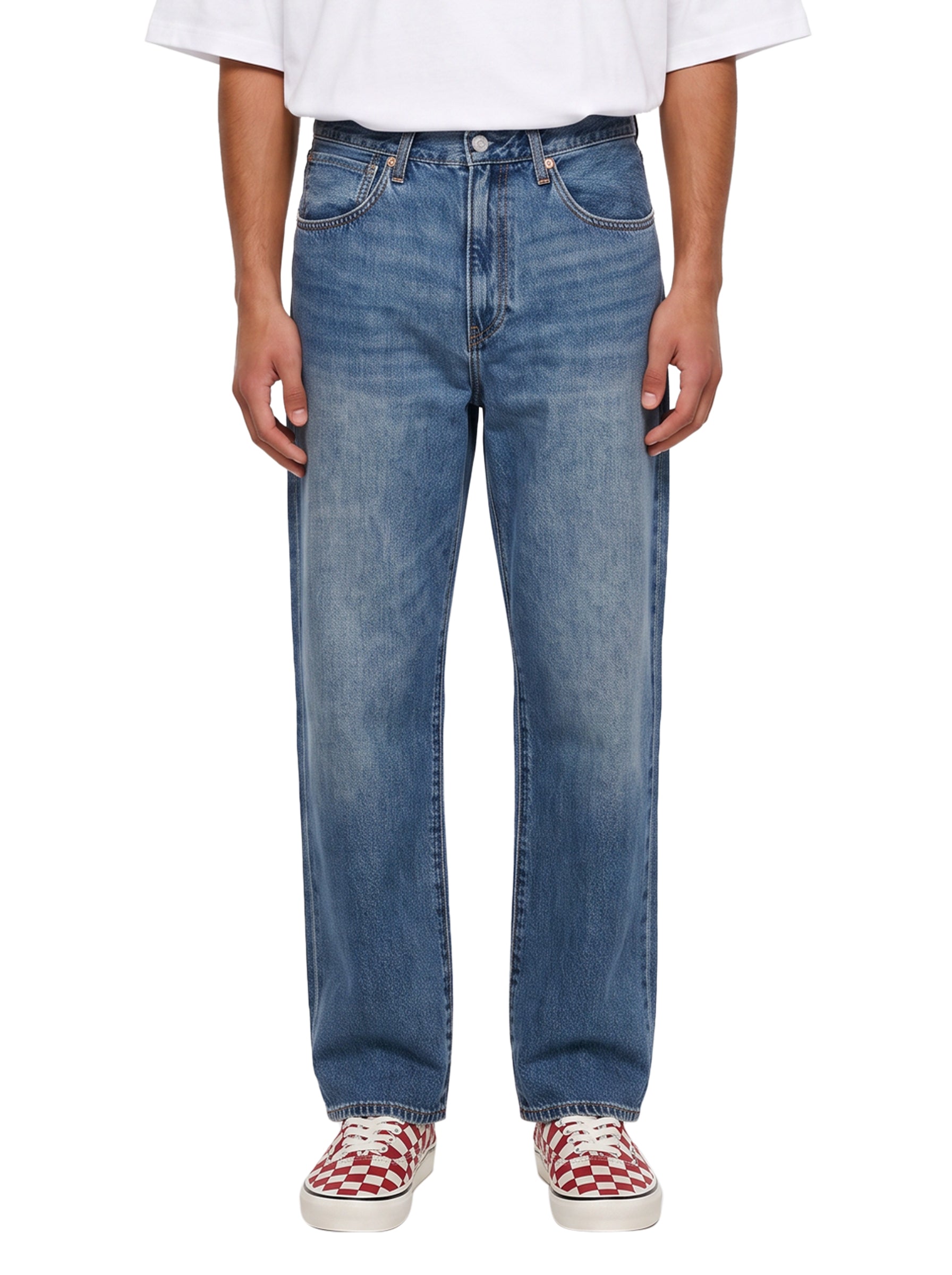 Jeans con vestibilita ampia Marker Loose in blu 