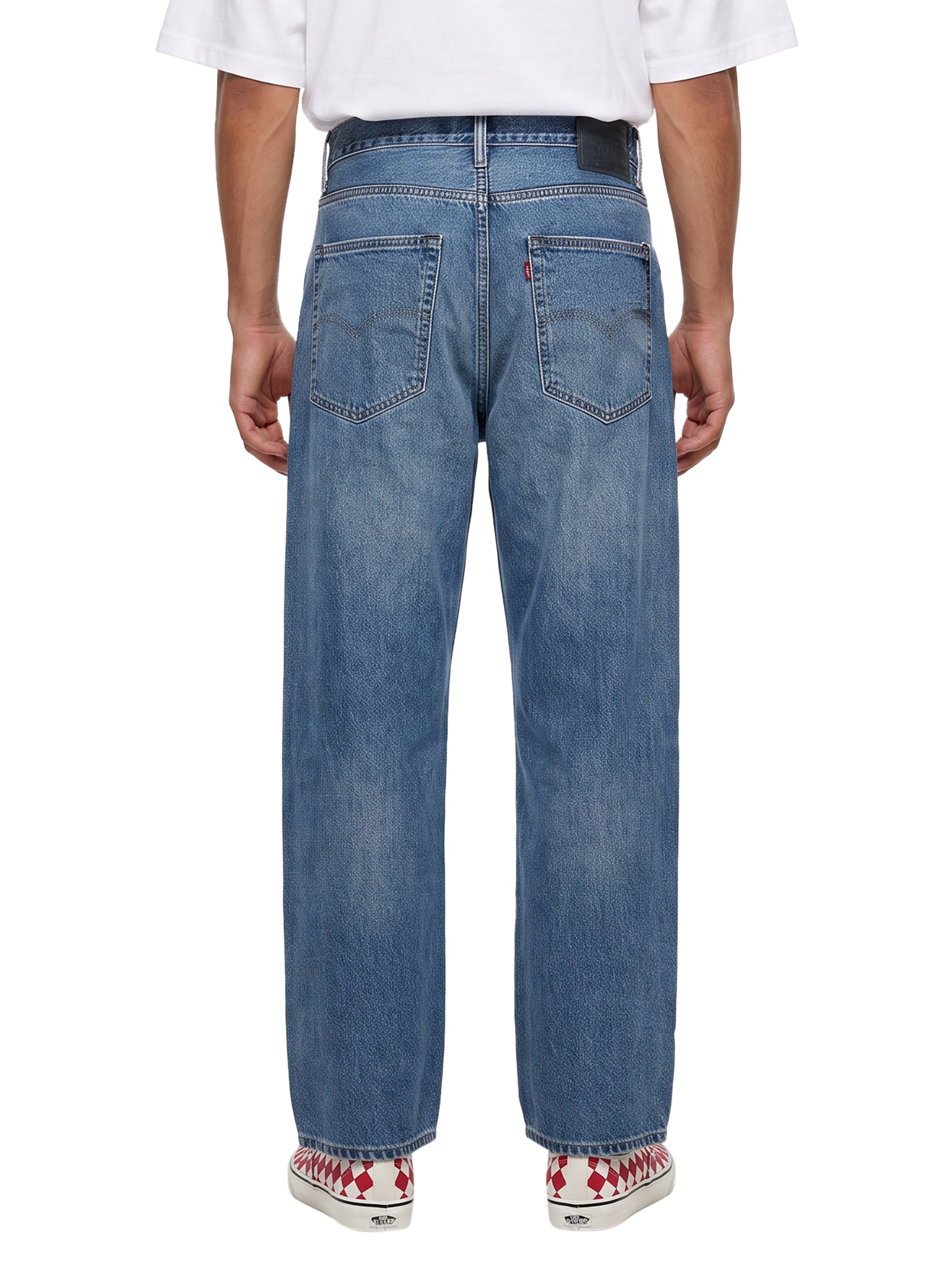 Jeans con vestibilita ampia Marker Loose in blu 