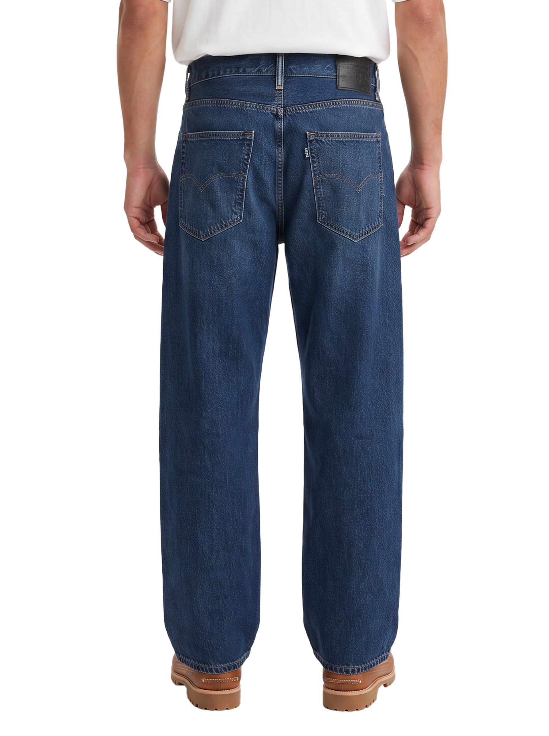 Jeans con vestibilita ampia Marker Loose in blu 