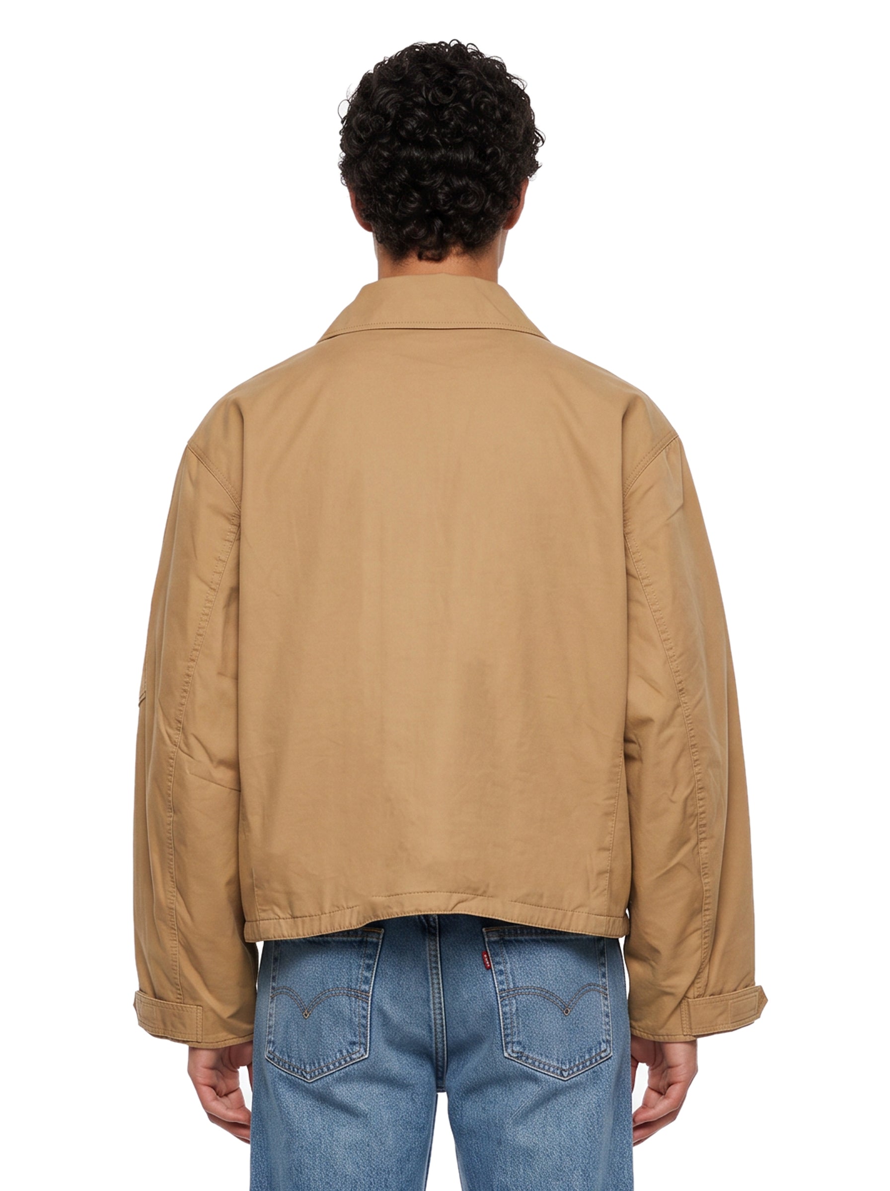 Giacca modello Pilot con tasche in beige 