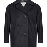 Cappotto doppiopetto Dalton in blu 