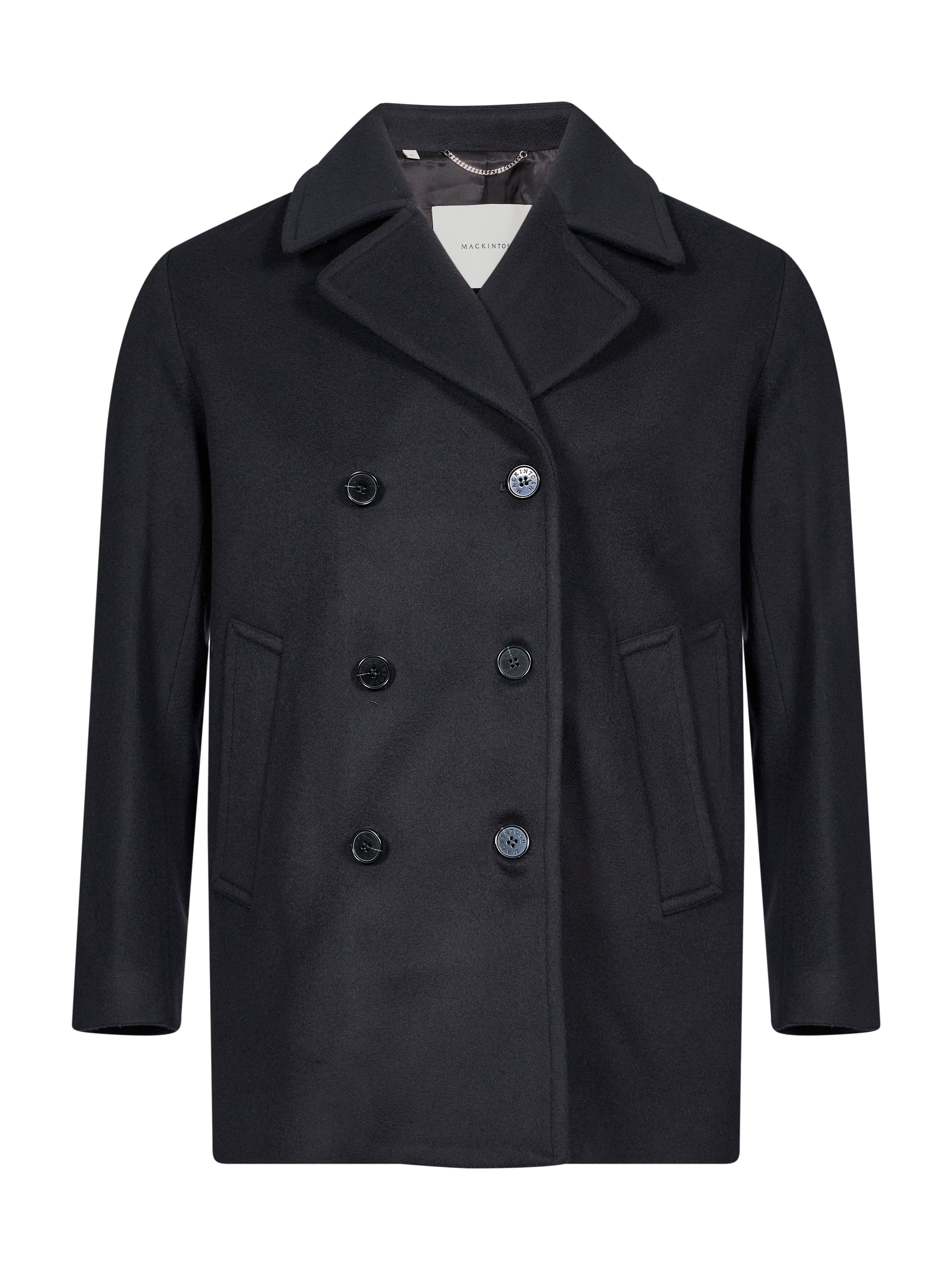 Cappotto doppiopetto Dalton in blu 