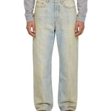 Jeans Flattone sfumati in blu 