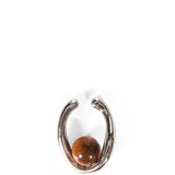 Ear Cuff con Occhio di Tigre in argento 