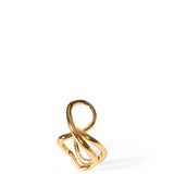 Anello per unghia con Quarzo Rosa in oro 