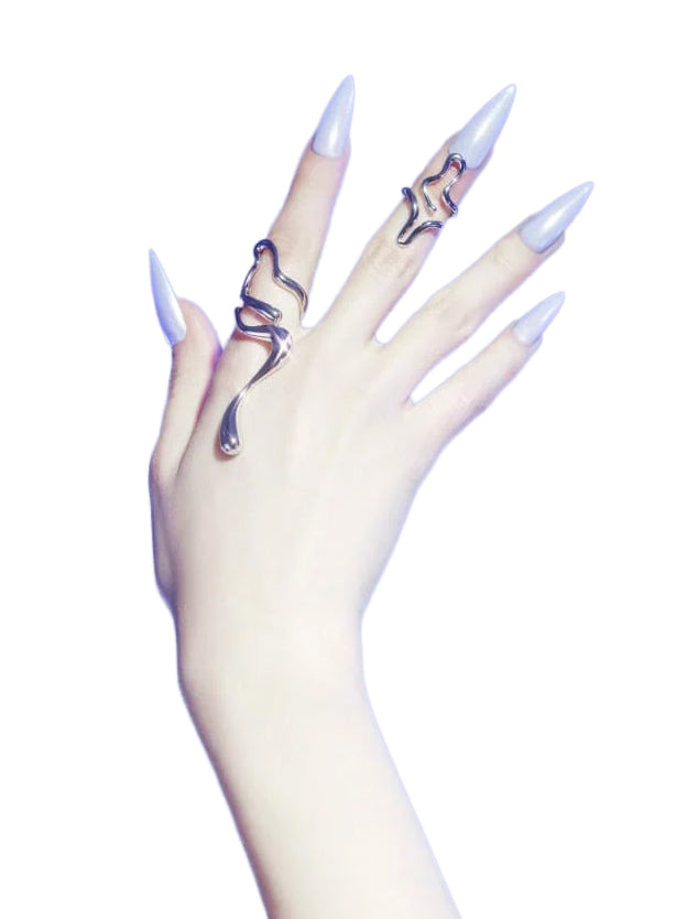 Set di anelli in argento<BR/> 