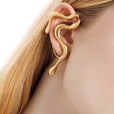 Earcuff ondulato in oro<BR/> 