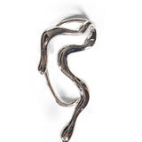 Earcuff ondulato in argento 