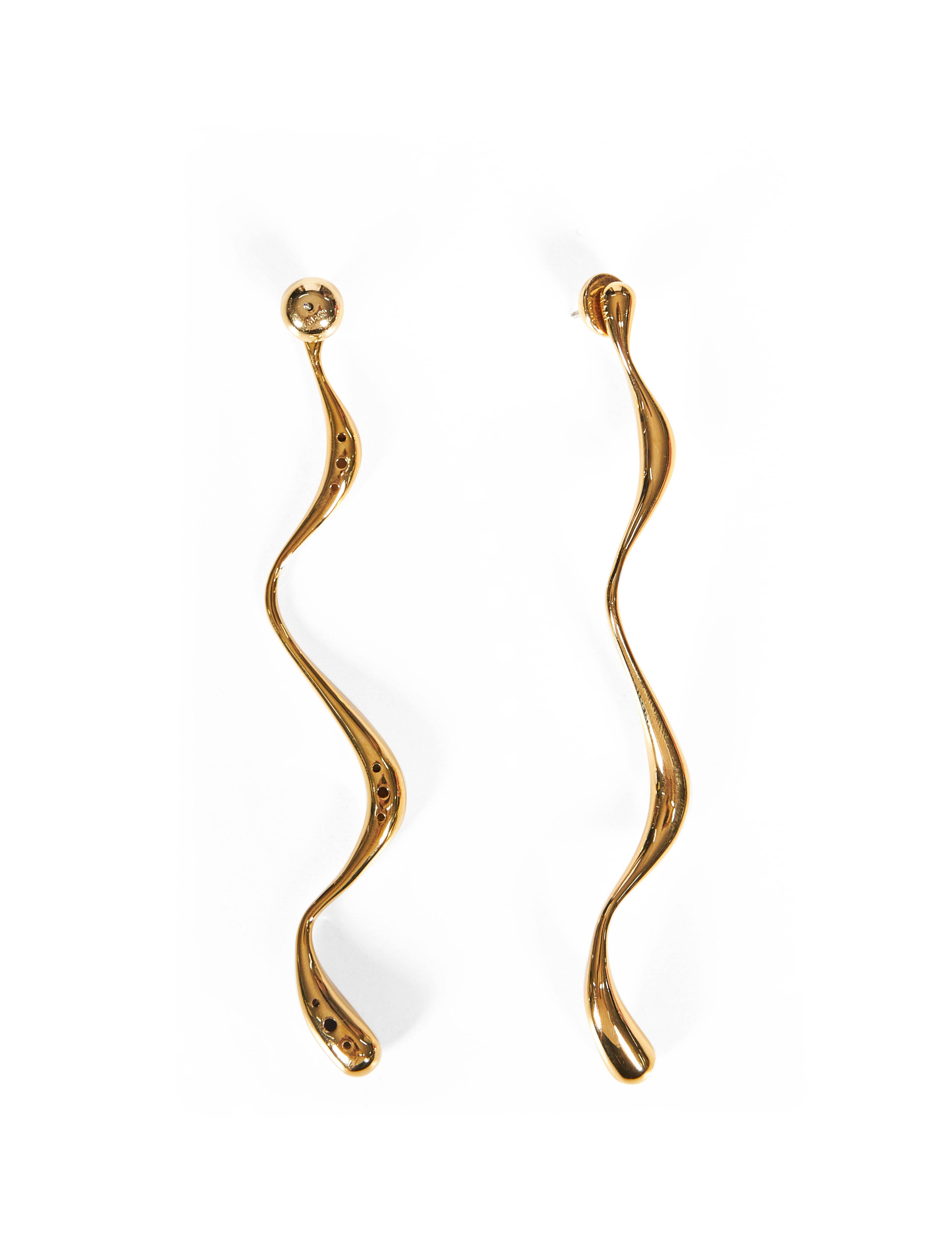 Orecchini pendenti in oro<BR/> 