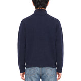 Bomber con zip in blu 