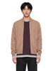 Bomber con zip in beige