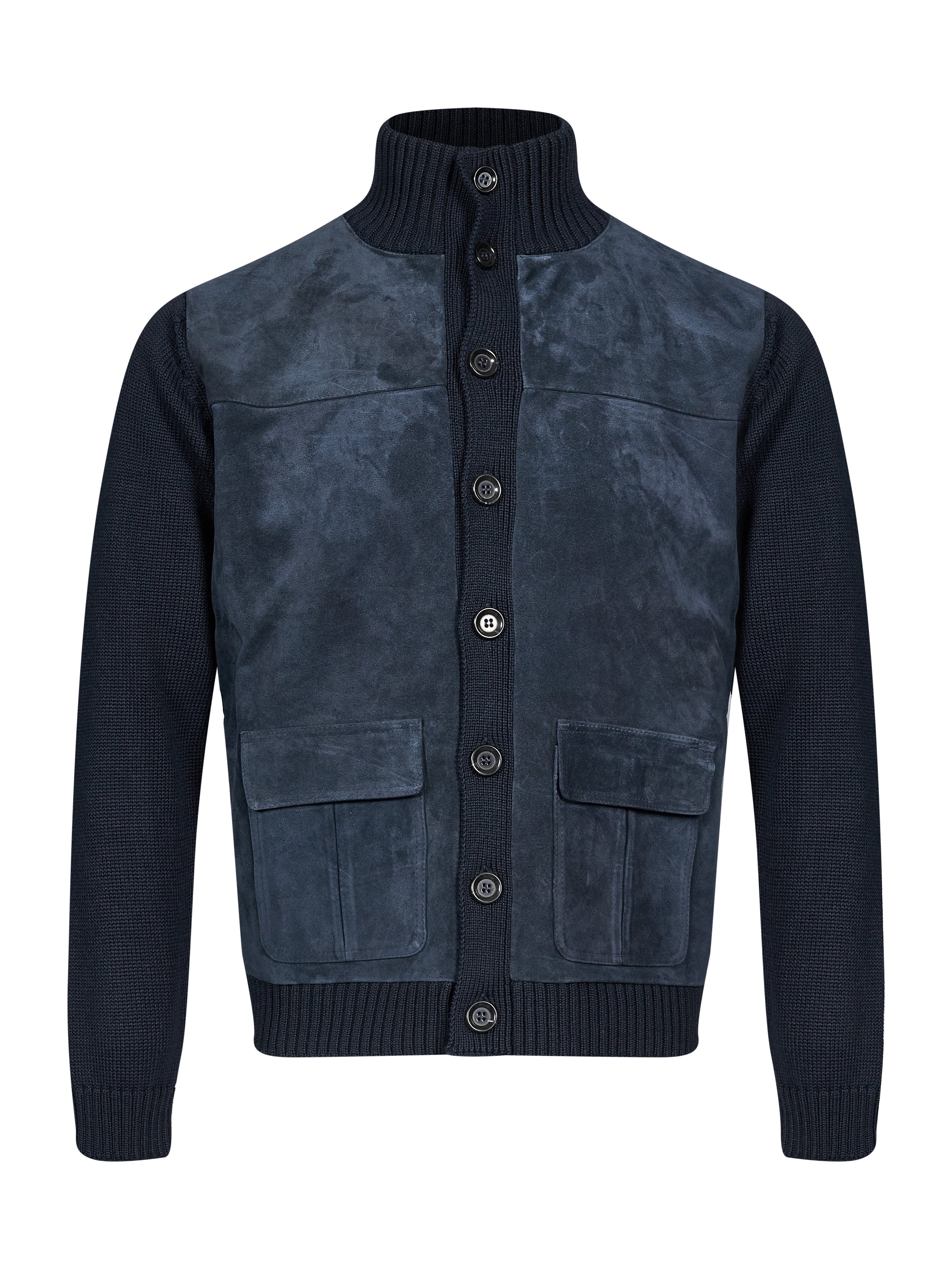 Giacca con bottoni in blu 