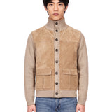 Giacca con bottoni in beige 