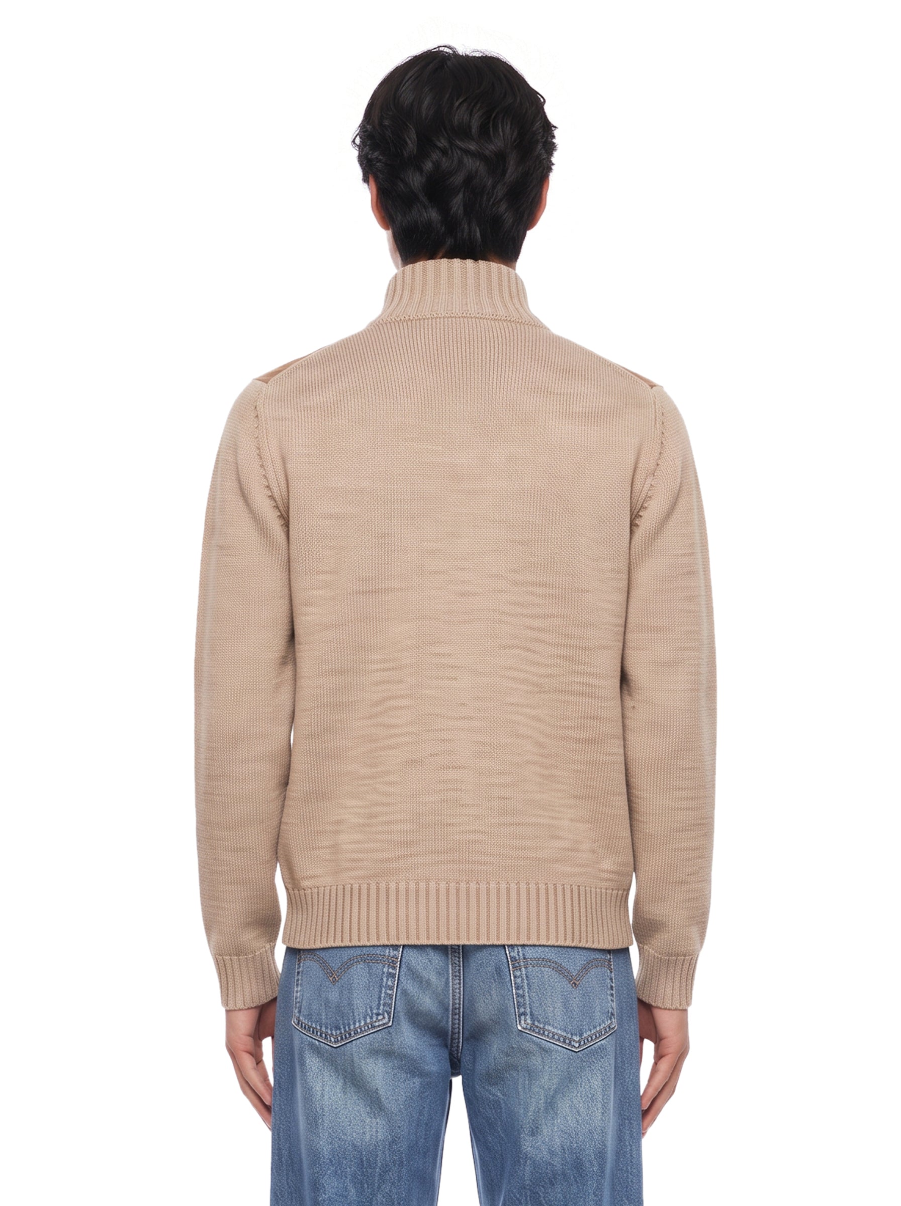 Giacca con bottoni in beige 