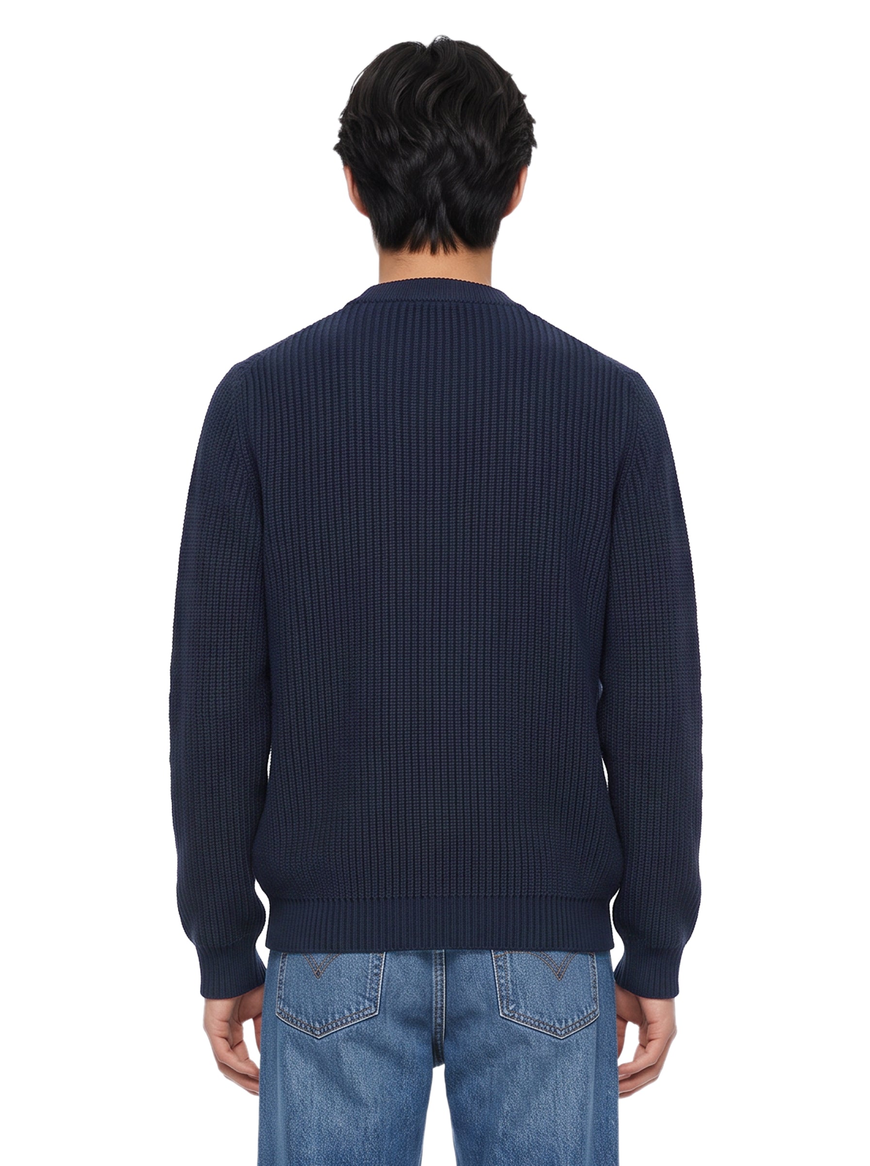 Maglione girocollo in blu 