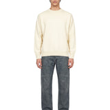 Maglione girocollo in avorio 