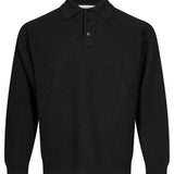 Polo manica lunga in nero 